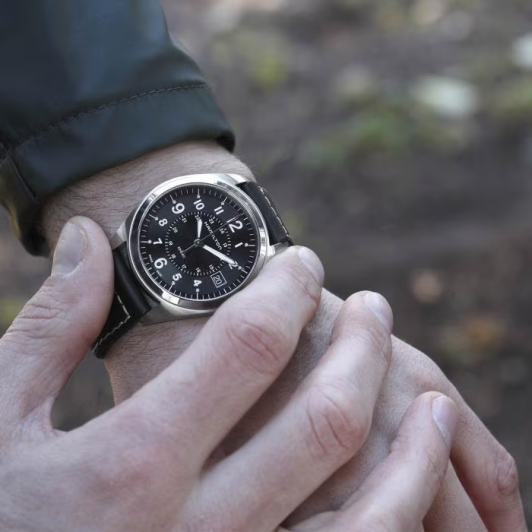 Hamilton khaki field black dial online