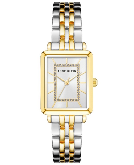 Anne Klein Rectangular Metal 3761SVTT 4