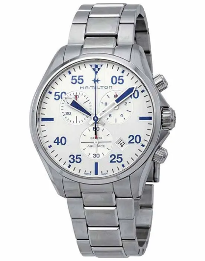 Hamilton Khaki Pilot Chrono Quartz H76712151 4