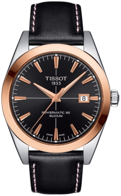 Часы Tissot Gentleman Powermatic 80 Silicium Solid 18K Gold Bezel T927.407.46.051.00