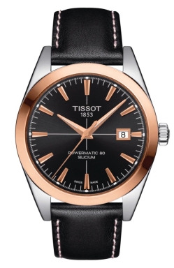 Часы Tissot Gentleman Powermatic 80 Silicium Solid 18K Gold Bezel T927.407.46.051.00