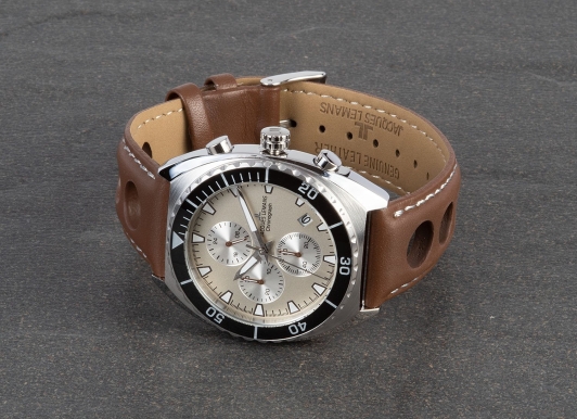 Jacques lemans genuine best sale leather