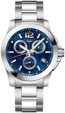 Часы Longines Conquest Quartz Chrono L3.700.4.96.6