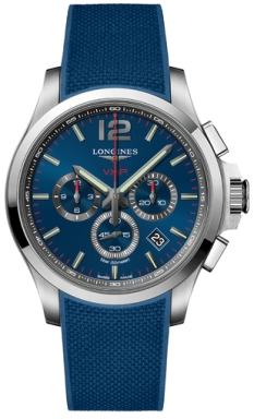 Часы Longines Conquest V.H.P. Quartz Chrono L3.727.4.96.9