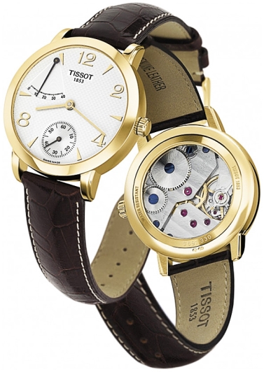 Tissot sculpture line mechanical 18k gold cheap