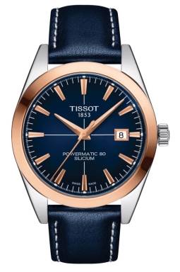 Часы Tissot Gentleman Powermatic 80 Silicium Solid 18K Gold Bezel T927.407.46.041.00