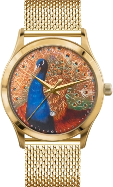 Часы L'Duchen Art Collection D 761.2 M - Синий Павлин