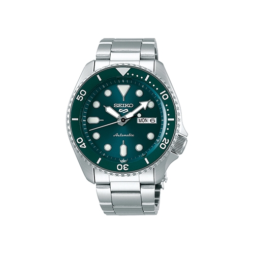 Green seiko shop 5 sports