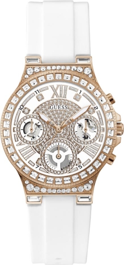 Guess ladies watch hot sale white strap