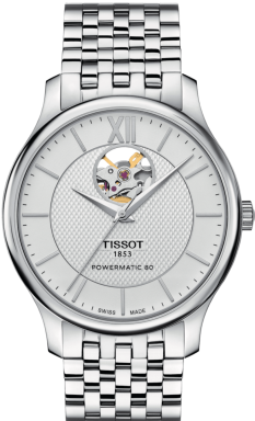 Часы Tissot Tradition Powermatic 80 Open Heart T063.907.11.038.00