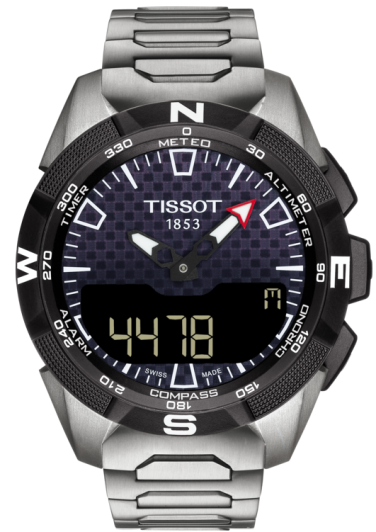 Touch solar watch top